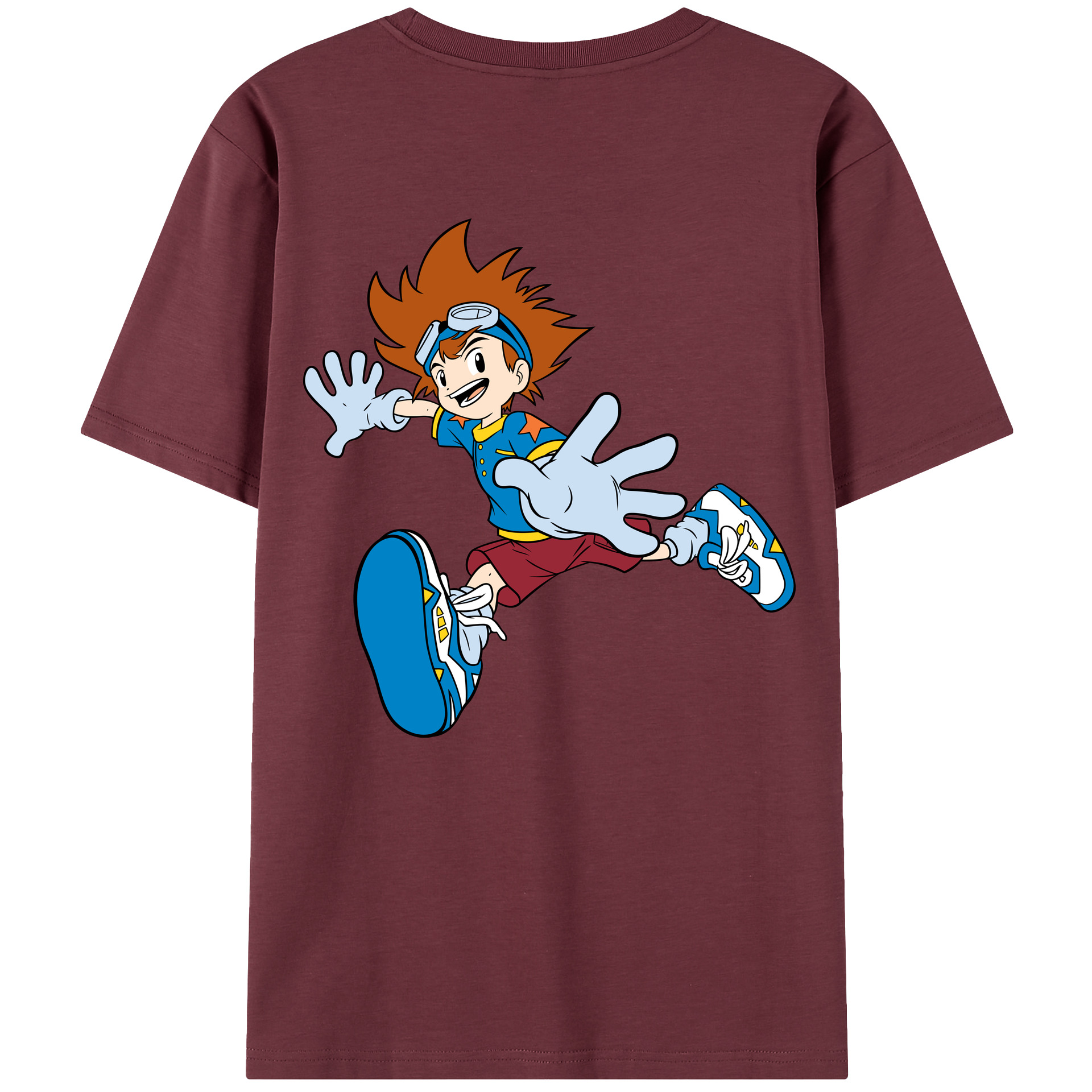 （画像用） Digimon デジタルモンスター/デジモン 綿100％半袖Tシャツ（背面プリント）